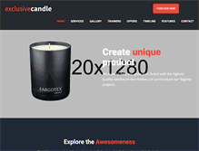Tablet Screenshot of exclusivecandle.com
